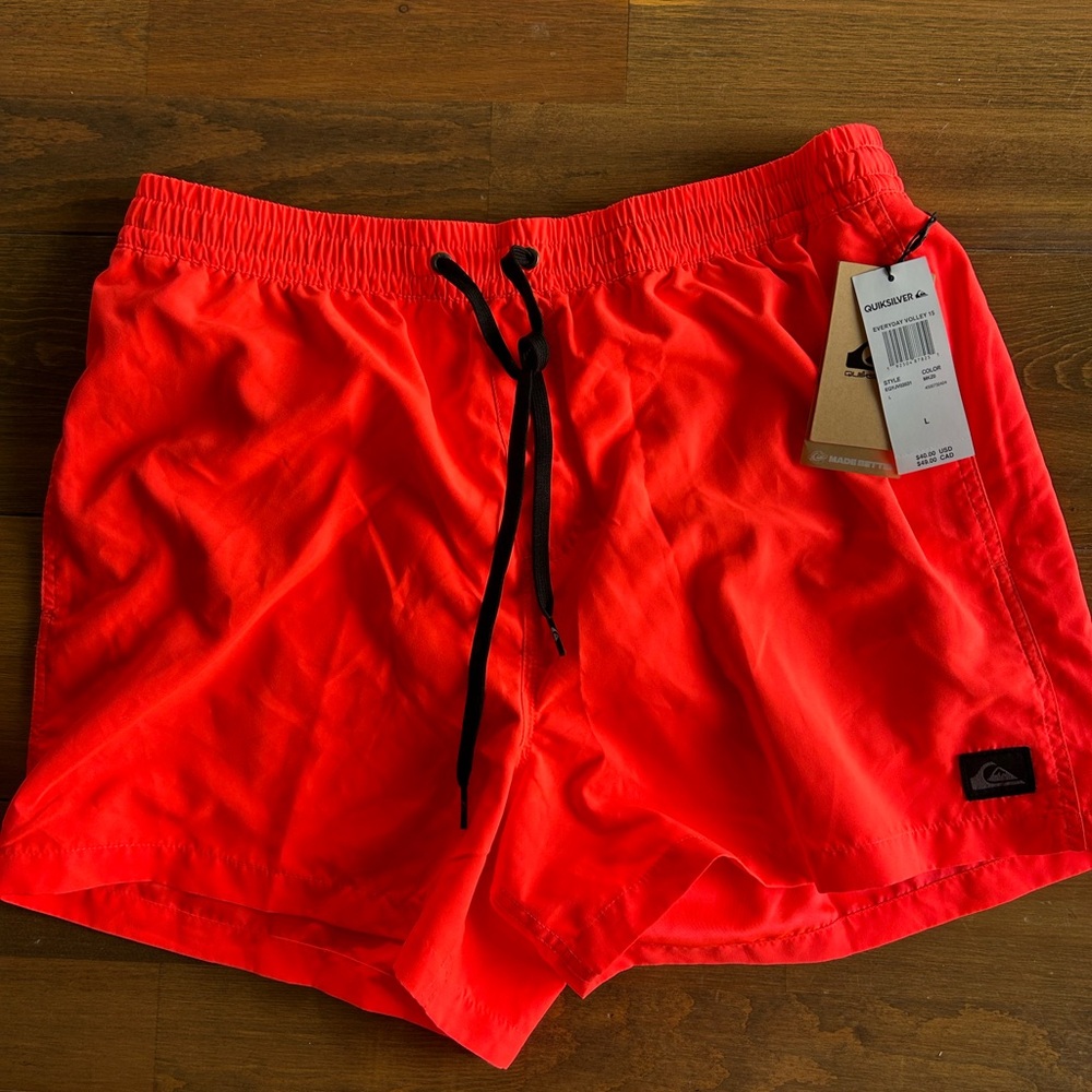 Quiksilver Men's bright orange/red ish Swim shorts